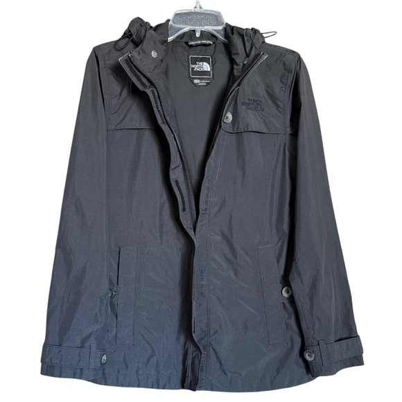 The North Face Women’s Black Hooded Nylon Windbreaker Rain Jacket Women's XS - Picture 3 of 14